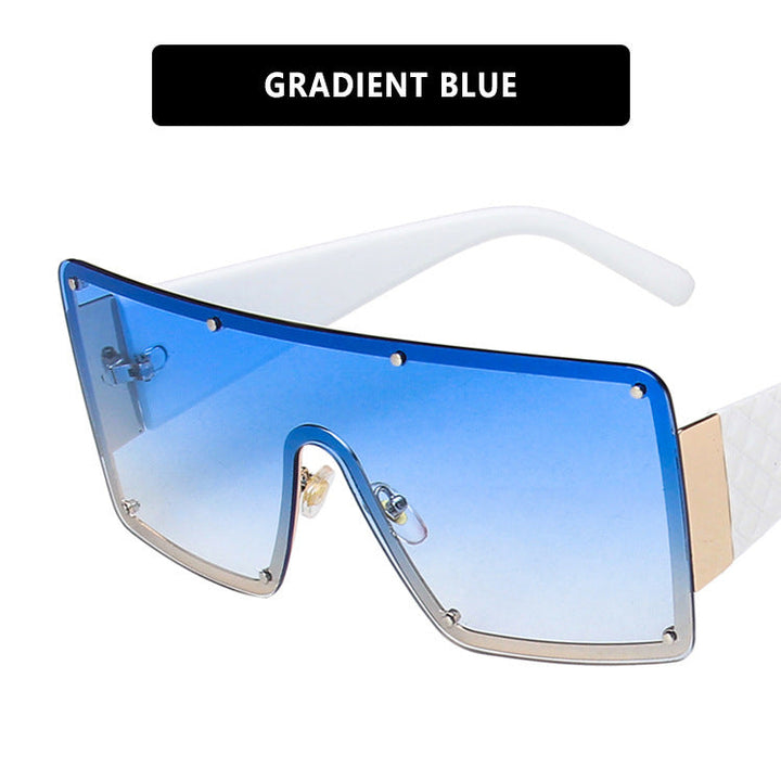 Women geometric oversized sunglasses with gradient lenses Kalsten
