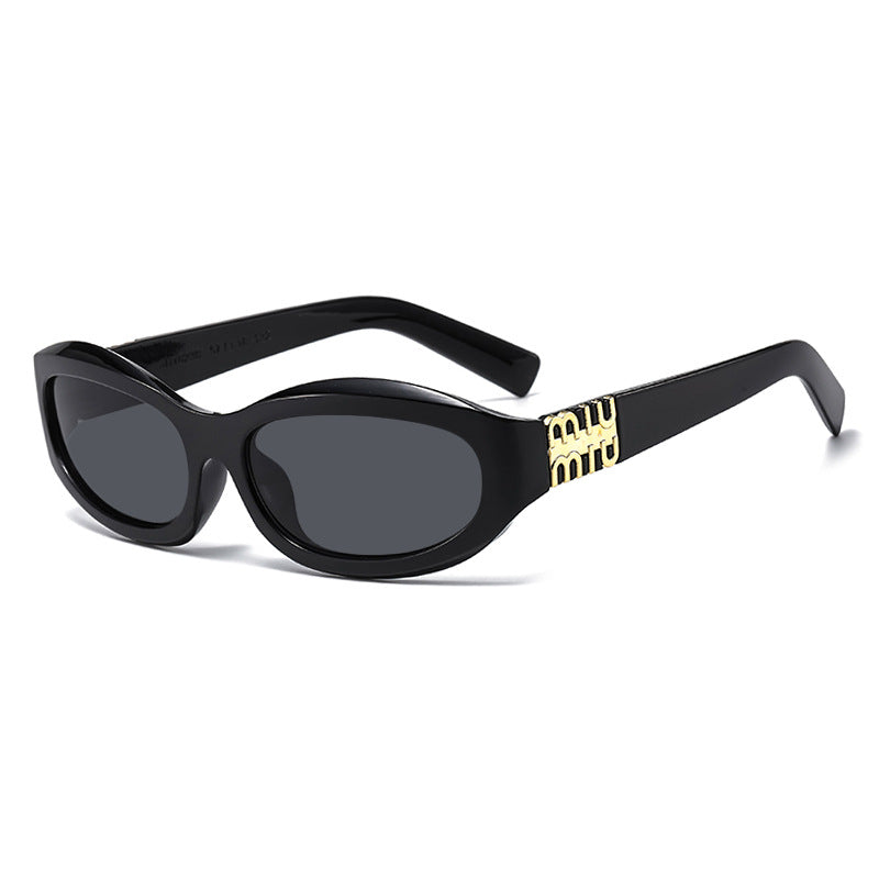 Women’s fashionable sunglasses in a curved design with luxurious details Kalsten