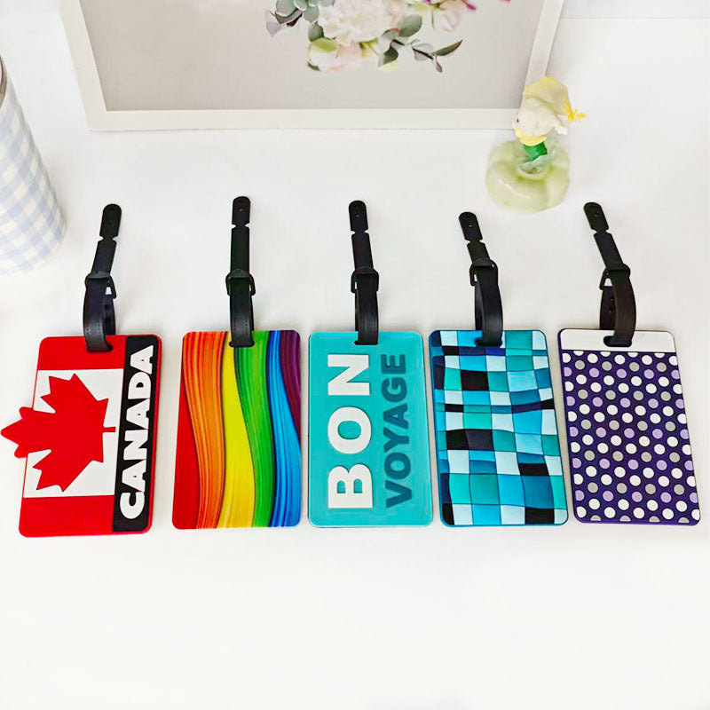 Unisex Abstract Mosaic Pattern Luggage Tag Kalsten