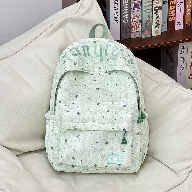 Cute Star-Patterned School Backpack