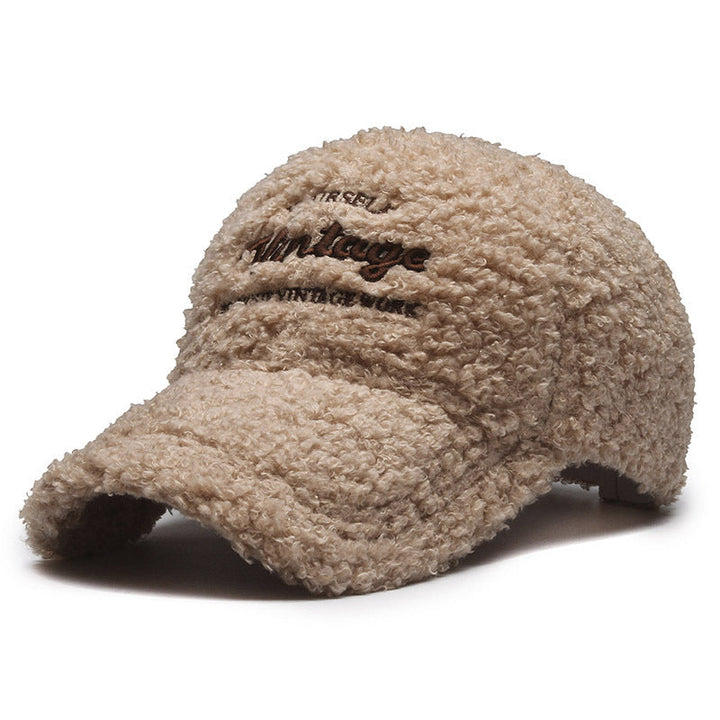 Women's Vintage-Inspired Plush Baseball Cap Kalsten