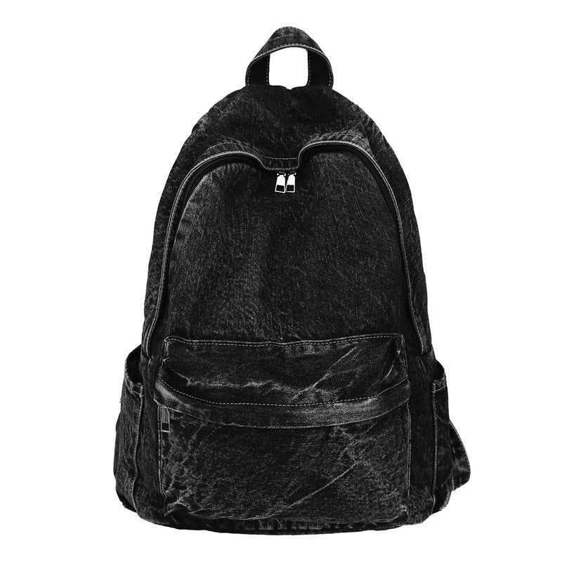 Classic Denim School Backpack