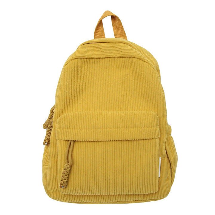 Corduroy Textured Mini School Backpack Kalsten