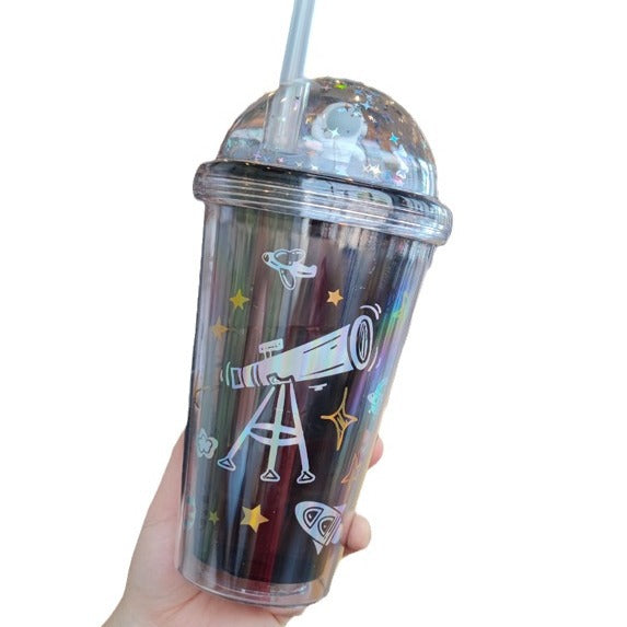 Ladies personalized drinking cups with child-friendly astronaut design Kalsten