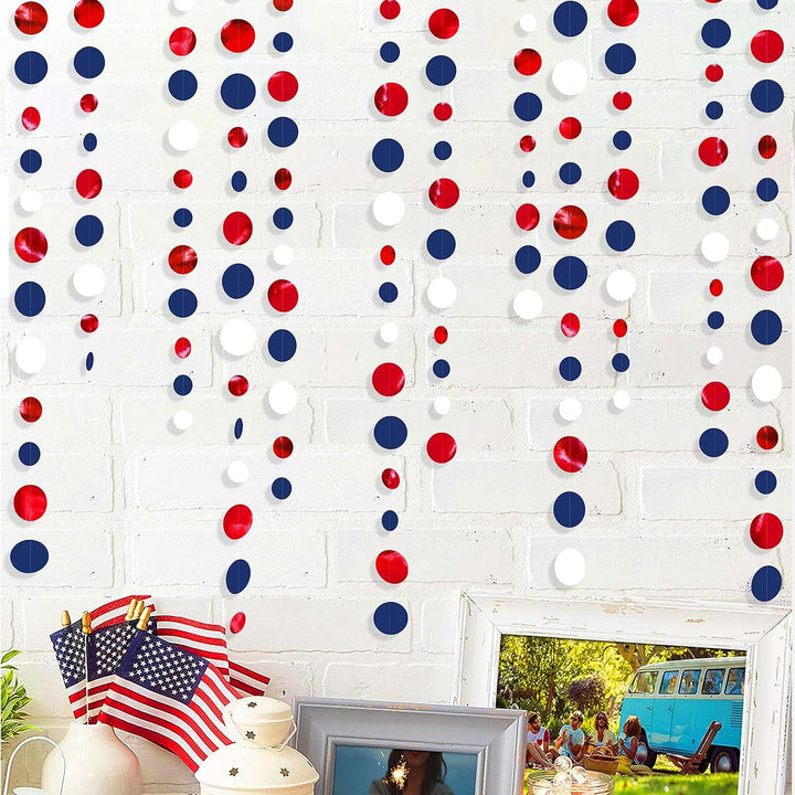 Unisex multi-piece party decoration set with paper fans pom poms bunting garland Kalsten