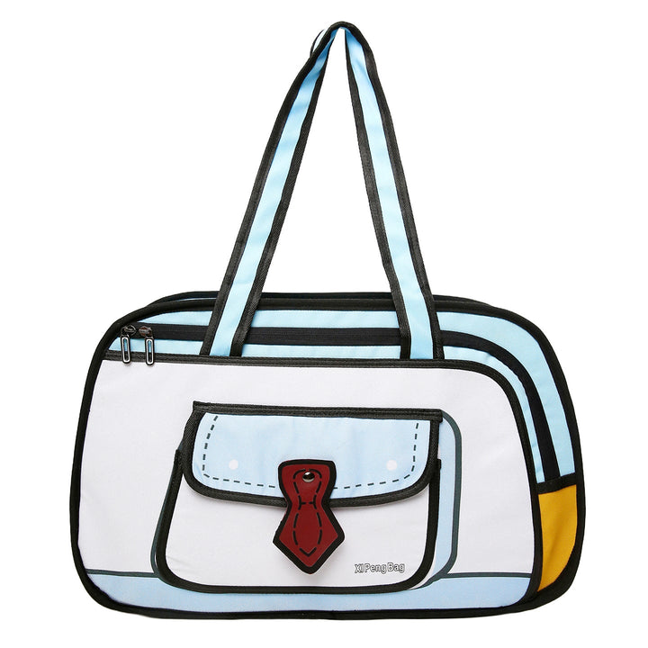 Playful Graphic Travel Tote