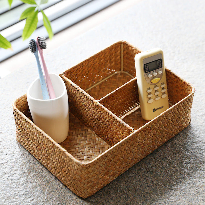 Unisex Practical Storage Basket with Three Compartments Kalsten