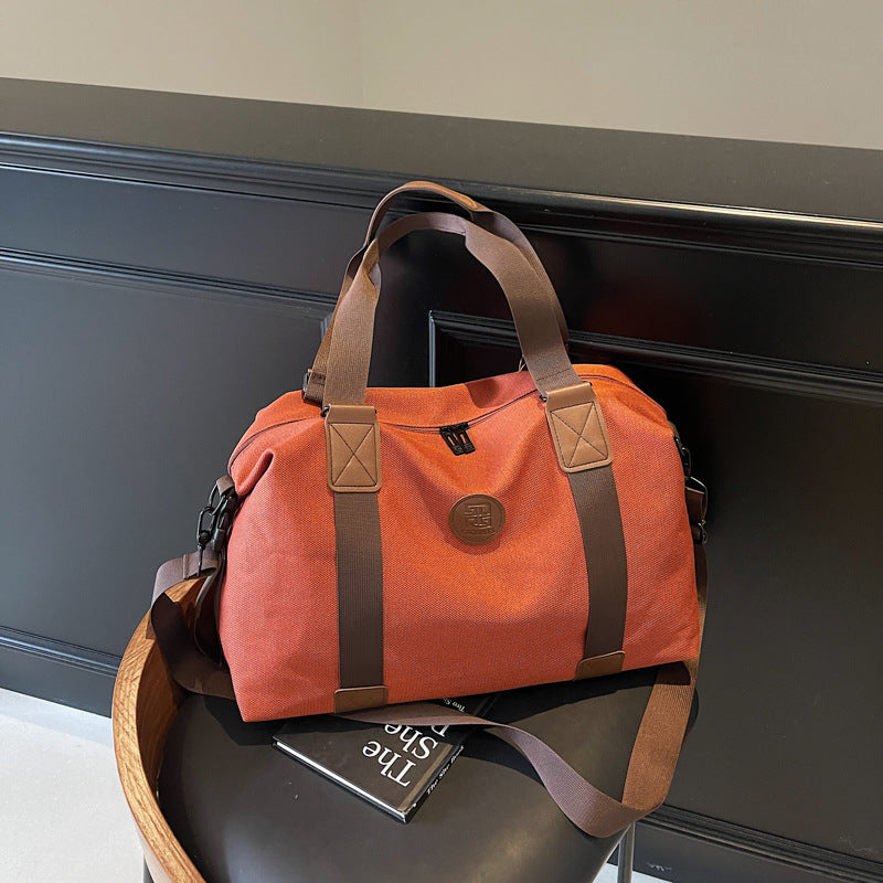 Sporty Duffel Bag With Multiple Compartments And Adjustable Shoulder Strap Kalsten