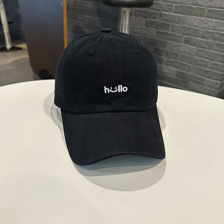 Unisex Casual Cotton Baseball Cap with Embroidered Message Kalsten