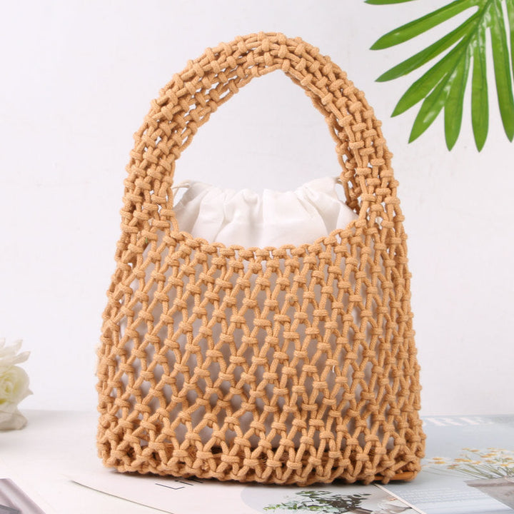 Hand-knotted tote bag made of natural cotton Kalsten