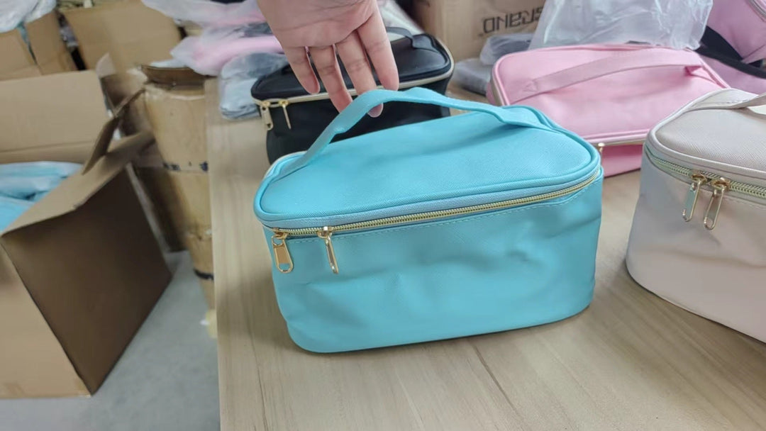 Cosmetic organizer bag with multiple compartments Kalsten