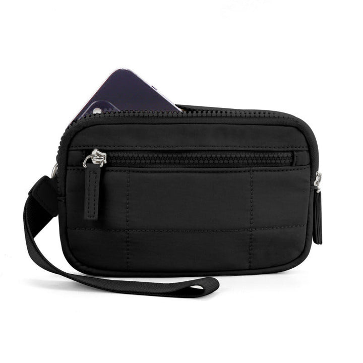 Stylish and Practical Cosmetic Clutch with Removable Carrying Strap Kalsten