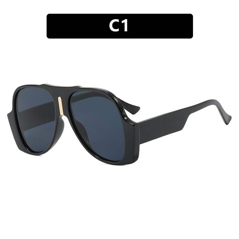 Women's square sunglasses with unique animal pattern frame and UV protection Kalsten