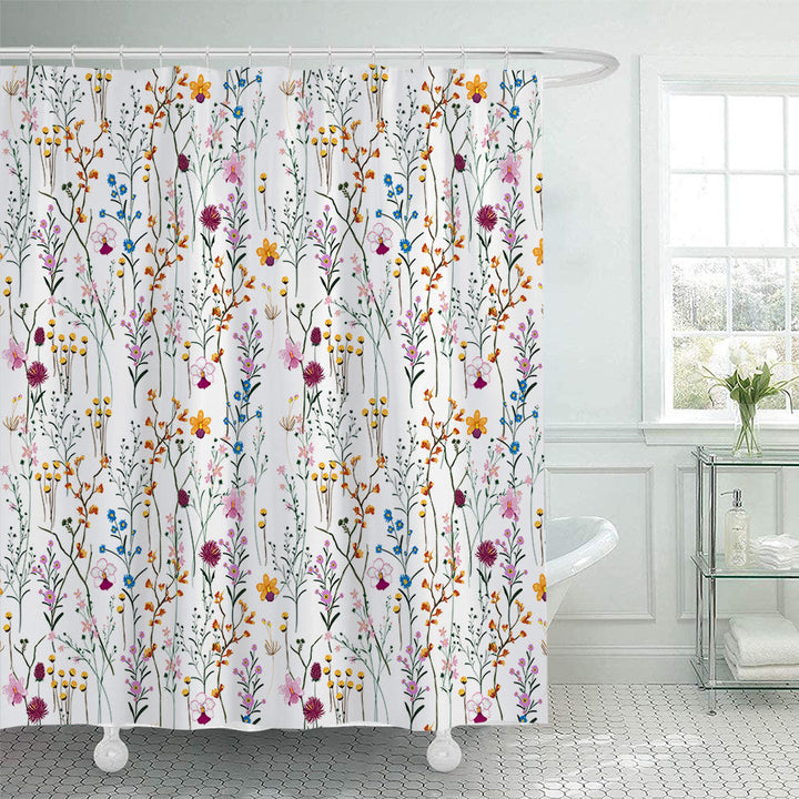 Botanical Illustration Shower Curtain Kalsten