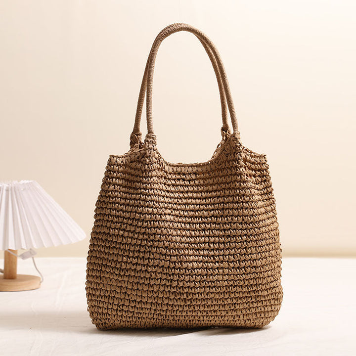 Handmade wicker tote bag with sturdy handles Kalsten