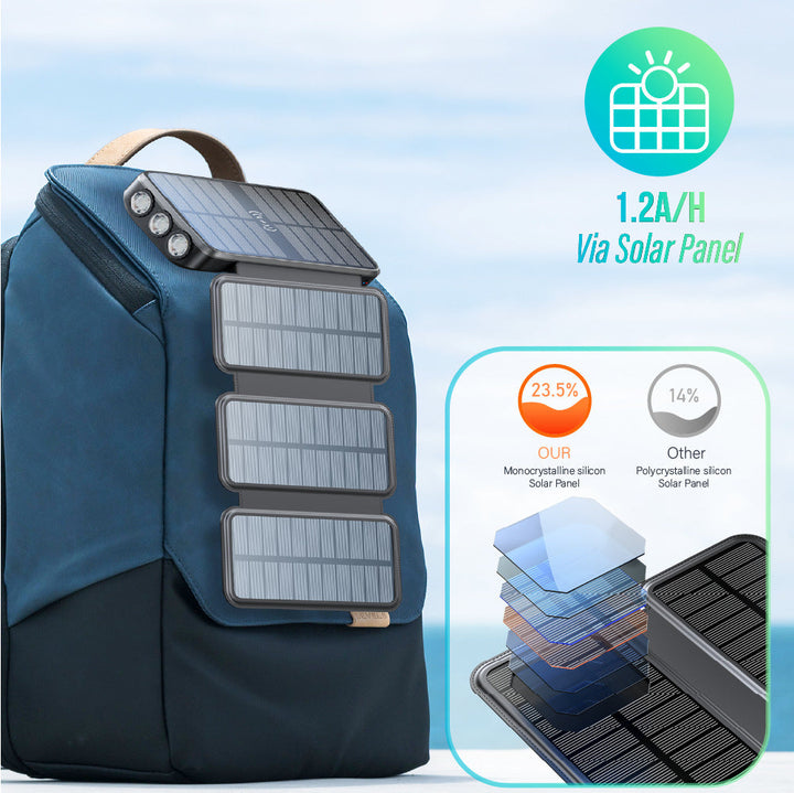 Solar Powerbank with Integrated Flashlight Kalsten