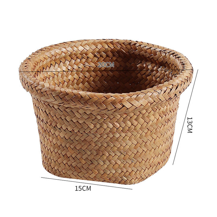 Handcrafted Natural Seagrass Storage Pot Kalsten