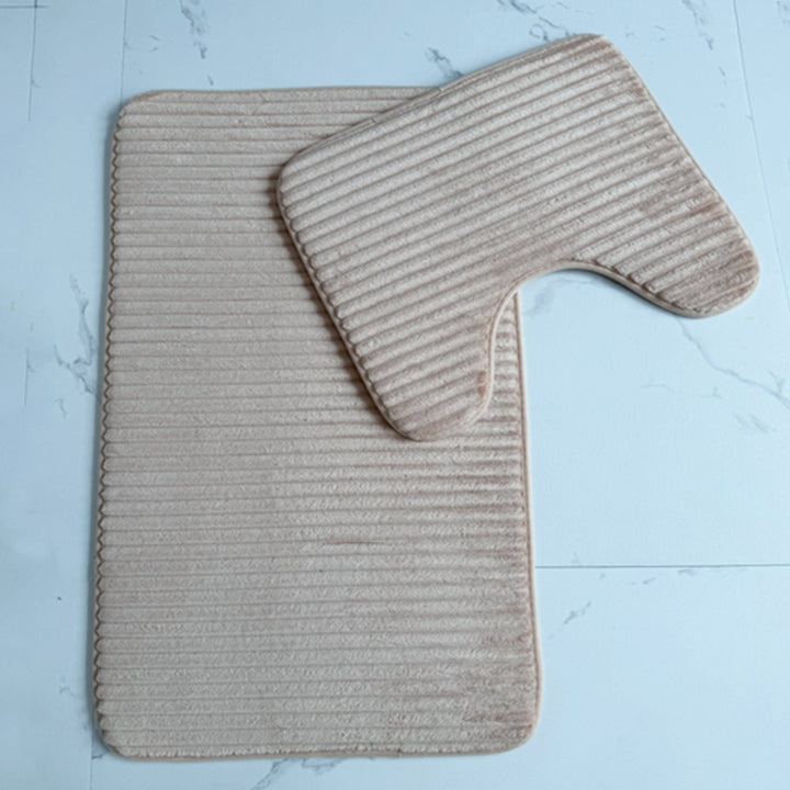 Plush Bathroom Mat Set Kalsten