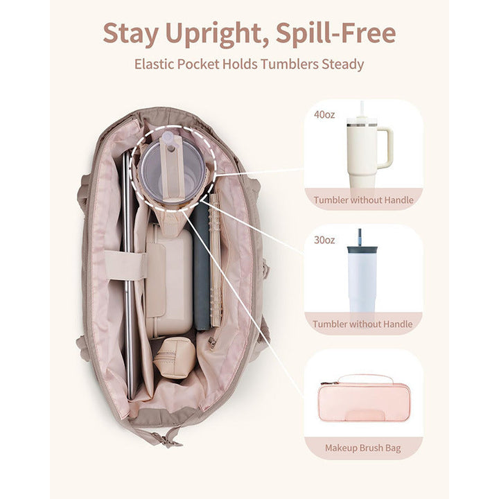 Multifunctional tote bag with practical compartments Kalsten