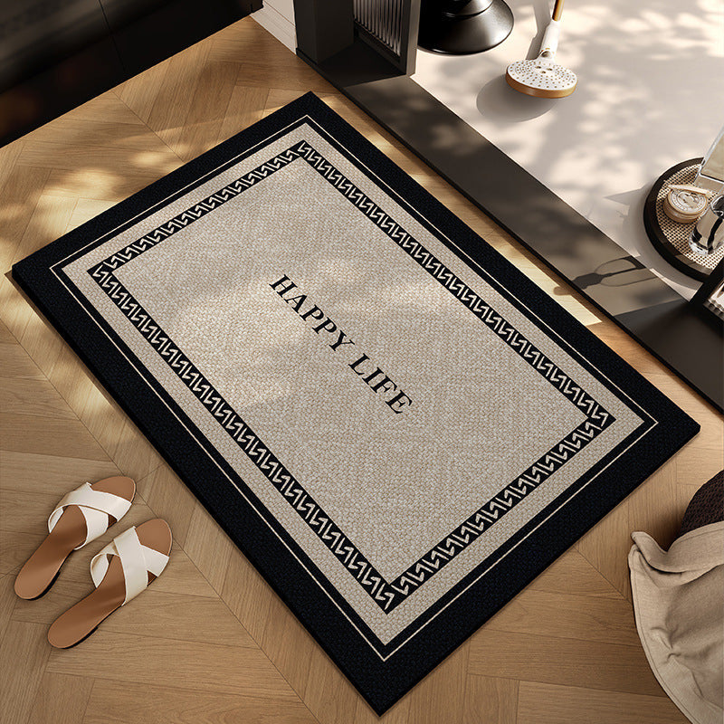 Checkerboard Patterned Entryway Mat Kalsten