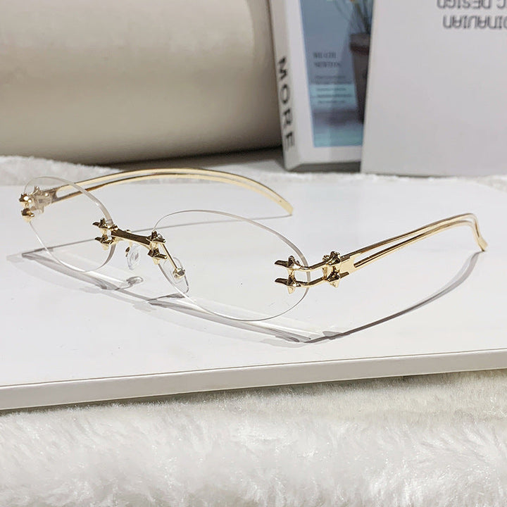 Women's elegant metal glasses with filigree design Kalsten