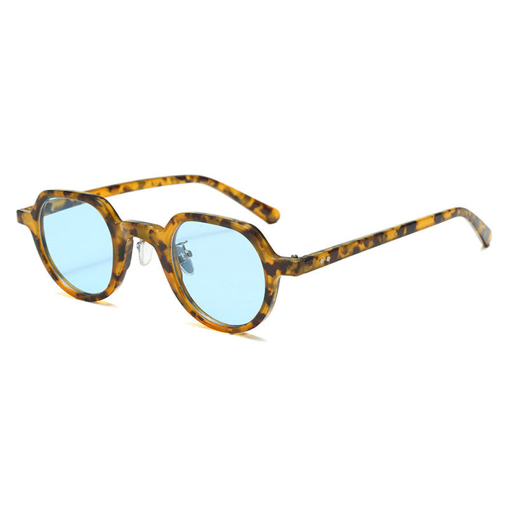 Women's round sunglasses with modern plastic frame and UV protection Kalsten