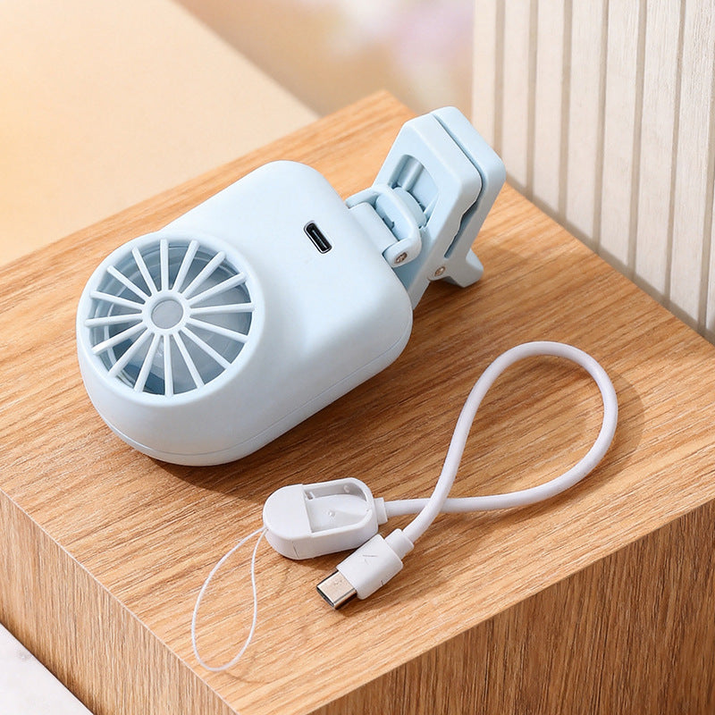 Ladies portable clip fan with USB connection and flexible adjustable tilt angle Kalsten