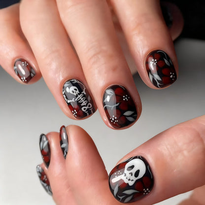 Halloween Nail Art Set with Creative Designs and Sparkling Details Acalora