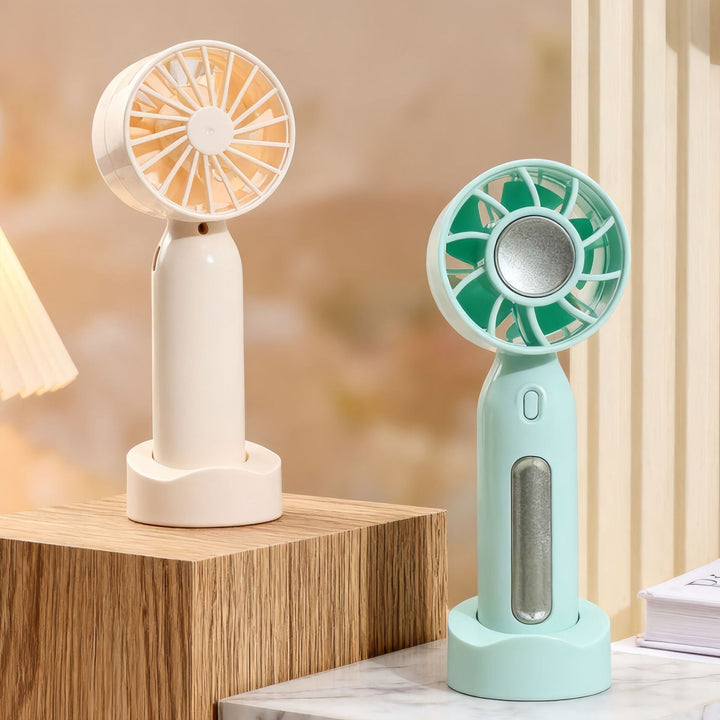 Women Portable Mini Fan with USB Charging Function and Flexible Adjustable Tilt Position Kalsten