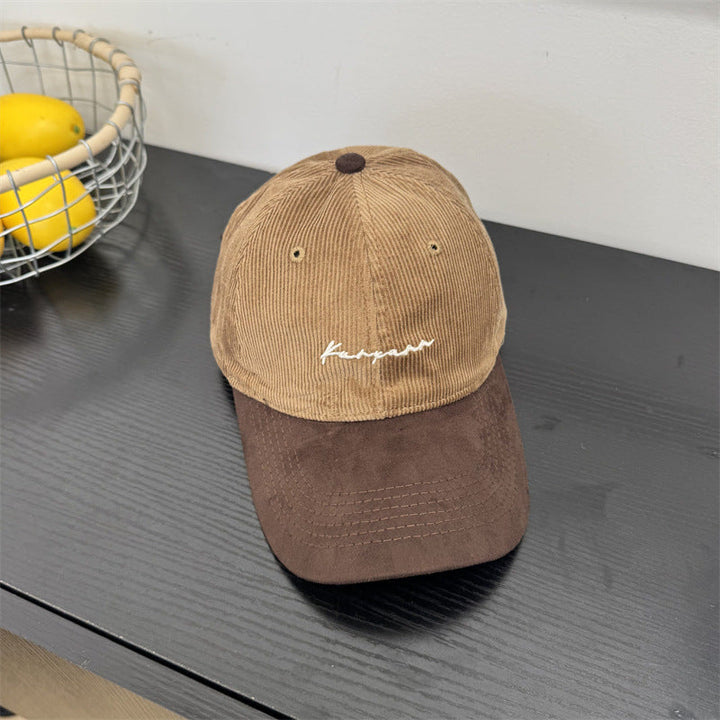Men's Corduroy Brimmed Baseball Cap Kalsten