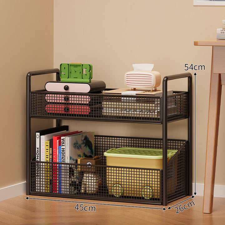 Mesh Multi-Shelf Storage Rack Kalsten