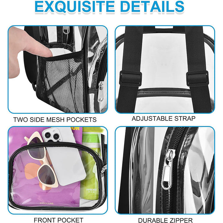 Unisex transparent comfort backpack Kalsten