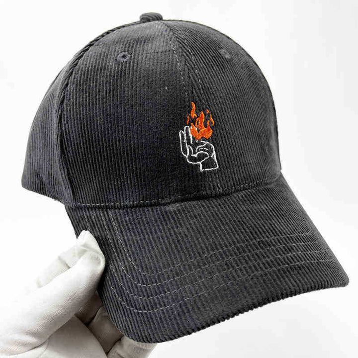 Men's Corduroy Graphic Baseball Cap Kalsten