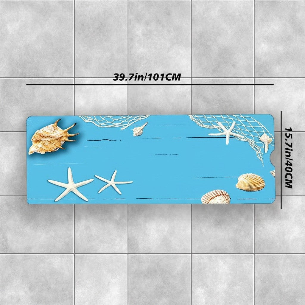 Decorative Ocean Shell Bath Mat