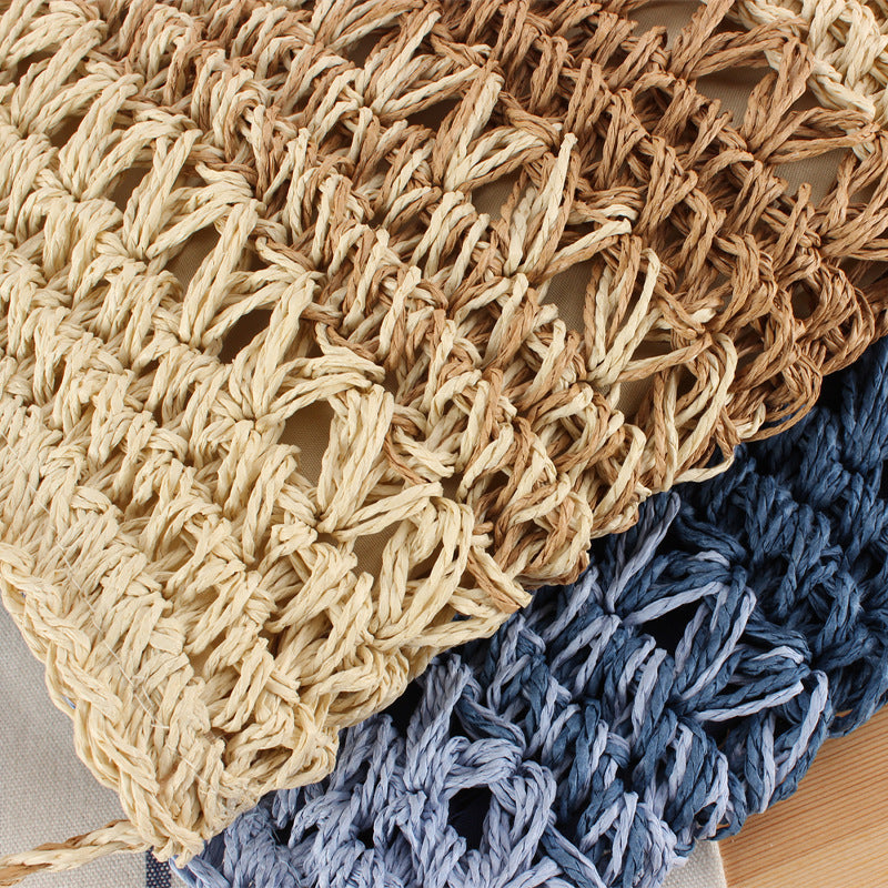 Handbag Made of Braided Natural Material with Unique Structure Design Kalsten