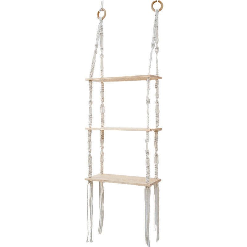 Macrame Floating Shelf Organizer Acalora