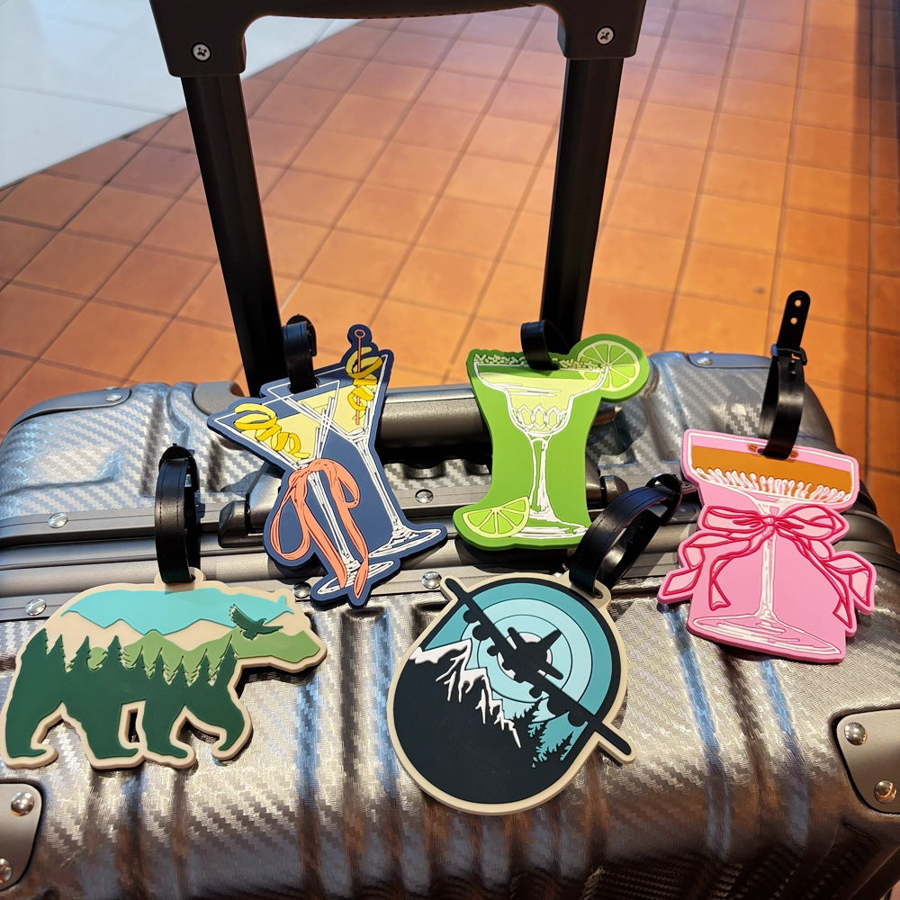 Mountain Adventure-Themed Luggage Tag Kalsten