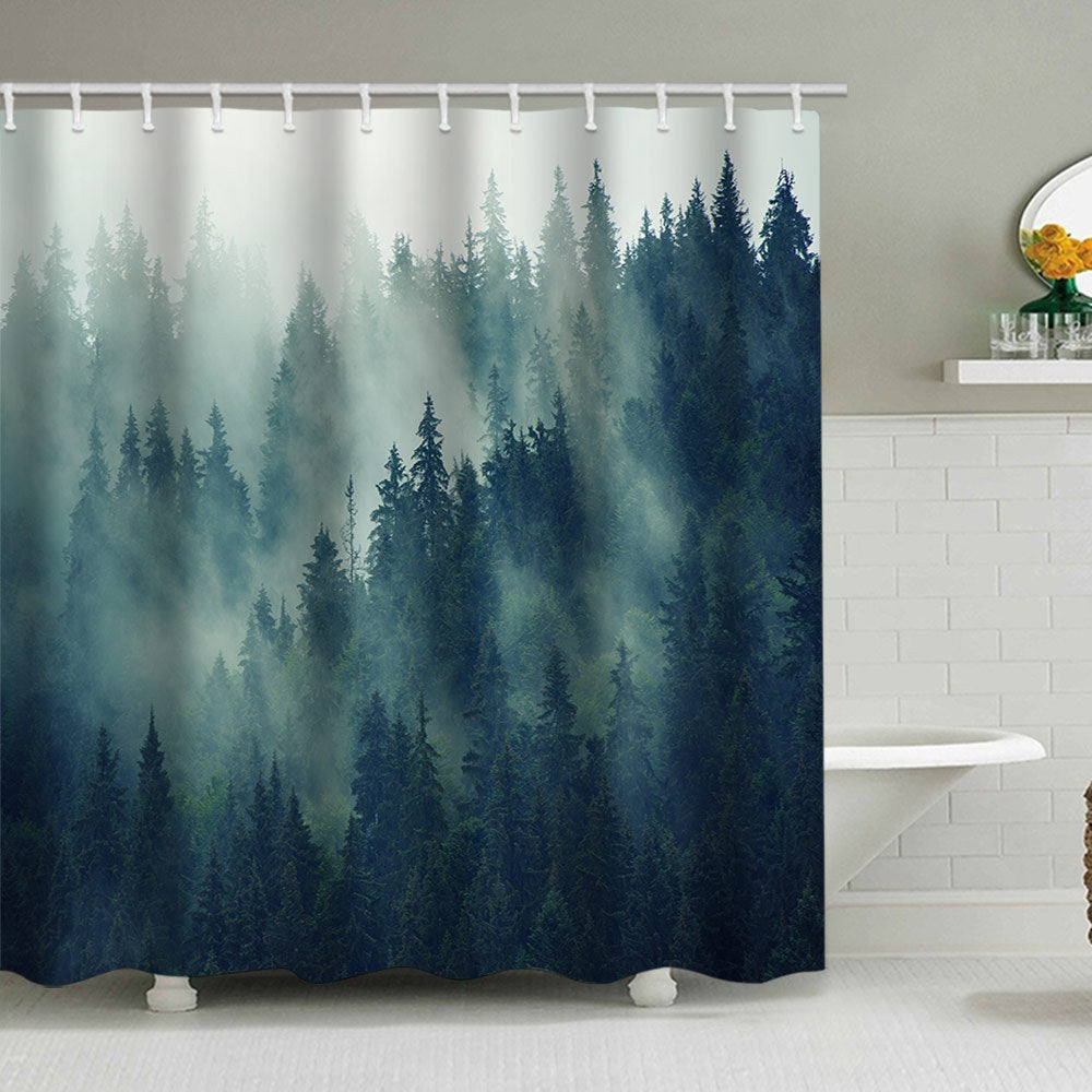 Forest Serenity Shower Curtain Kalsten
