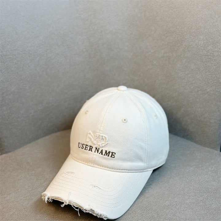 Women's Distressed Casual Adjustable Baseball Cap Kalsten