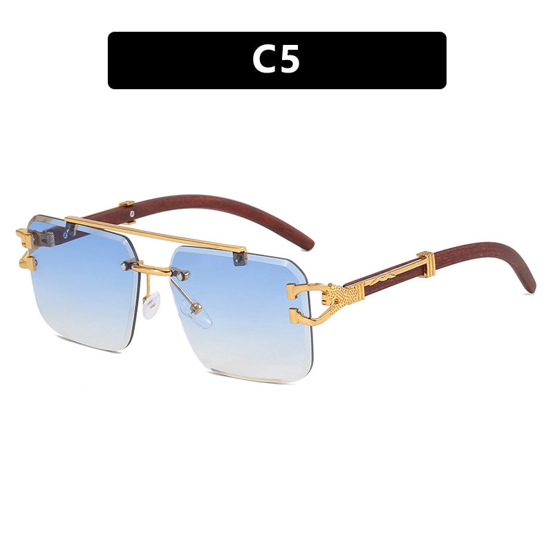 Women's fashionable glasses with innovative frame and luxurious wood detail Kalsten