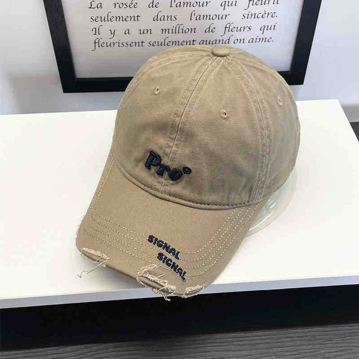 Women's Casual Distressed Embroidered Baseball Cap Kalsten