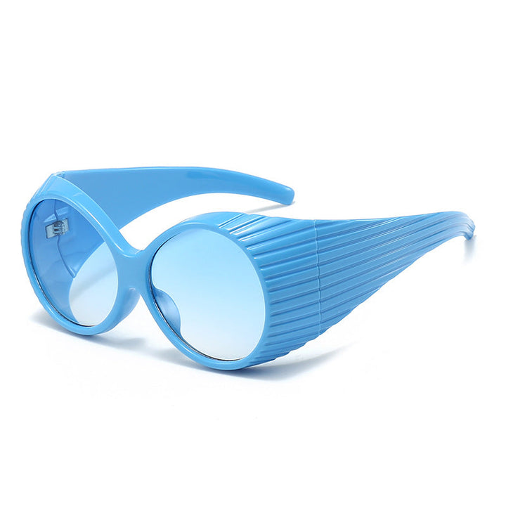 Women Oversized Cat-Eye Sunglasses with Stylish, Textured Frame Kalsten
