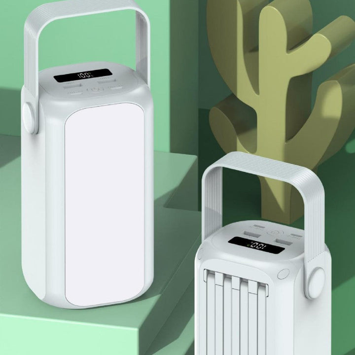 Portable power bank with multifunctional charging port and integrated carrying handle Kalsten