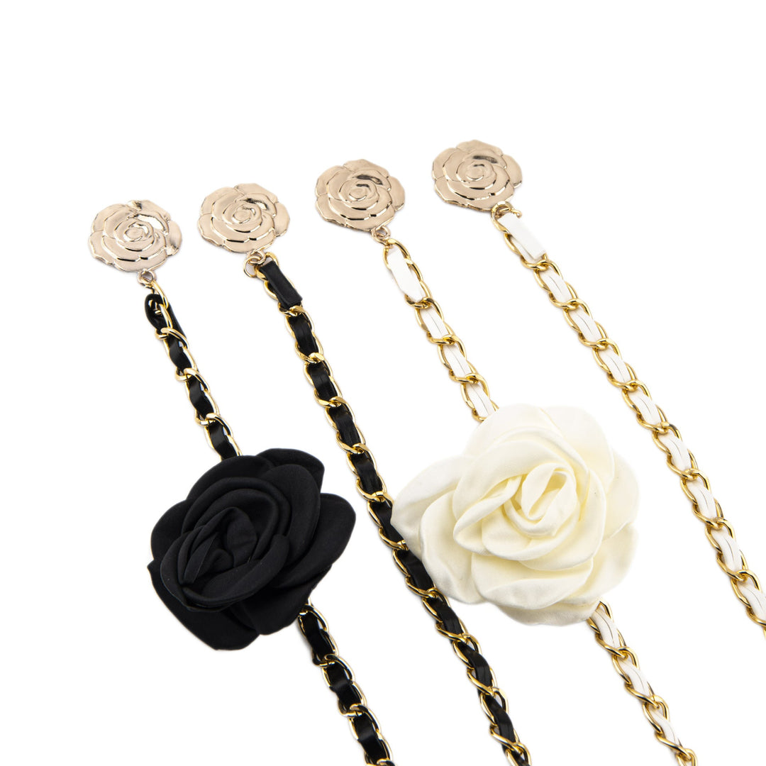 Fashionable chain belt with rose details Kalsten