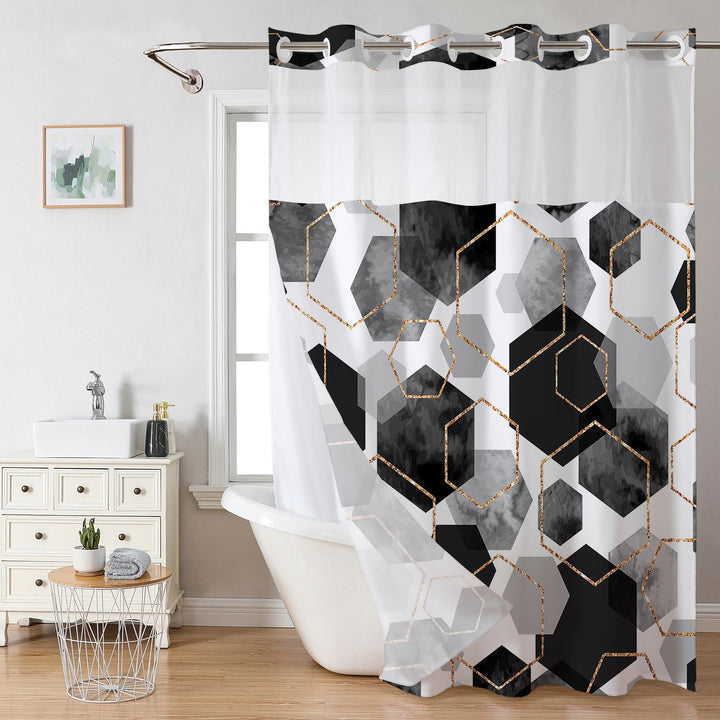 Geometric Pattern Shower Curtain Kalsten