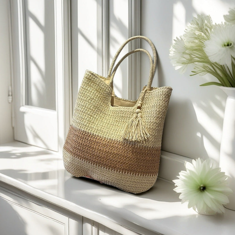 Handcrafted straw bag Kalsten