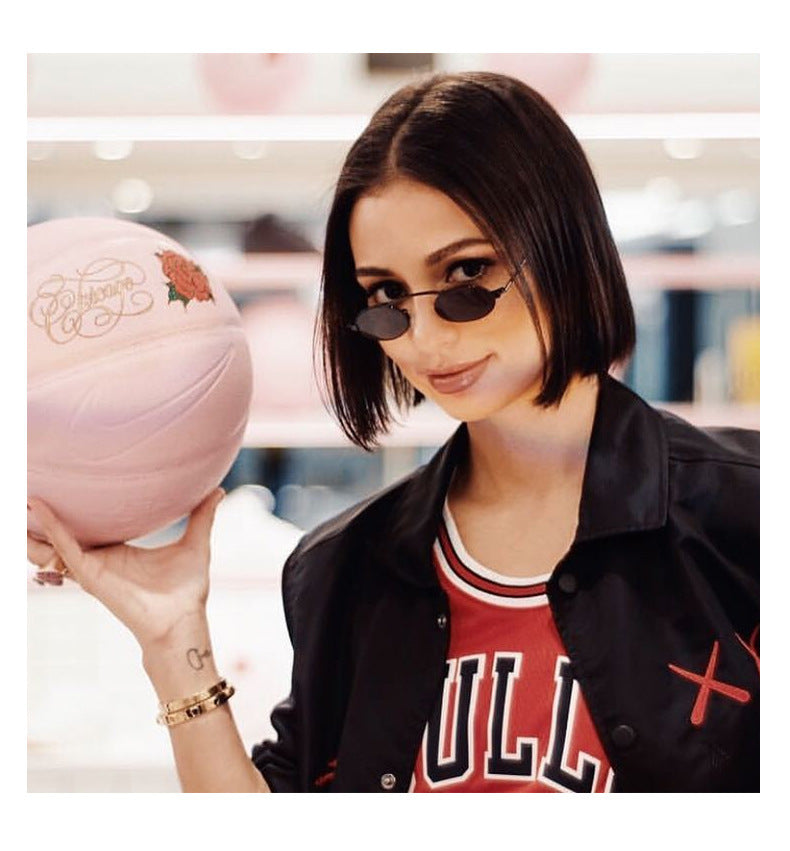 Women’s fashionable sunglasses with a unique circular frame and distinctive lenses Kalsten