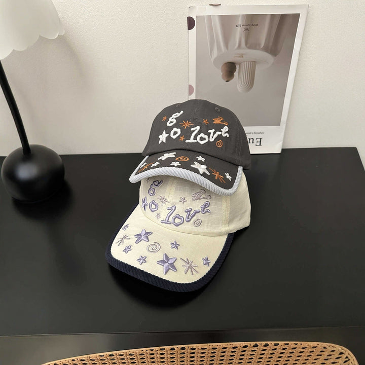 Women's Embroidered Star Pattern Baseball Cap Kalsten