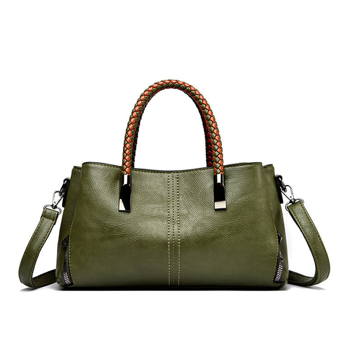Elegant Braided Handle Handbag Kalsten