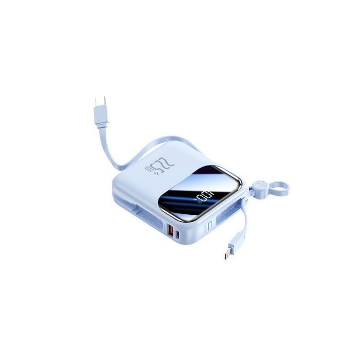 Portable power bank with innovative cable management system and fast charging function Kalsten
